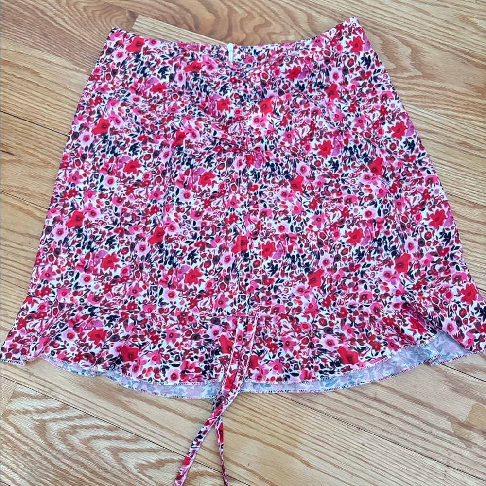Floral Pink/Red Skirt - Picture 8 of 10